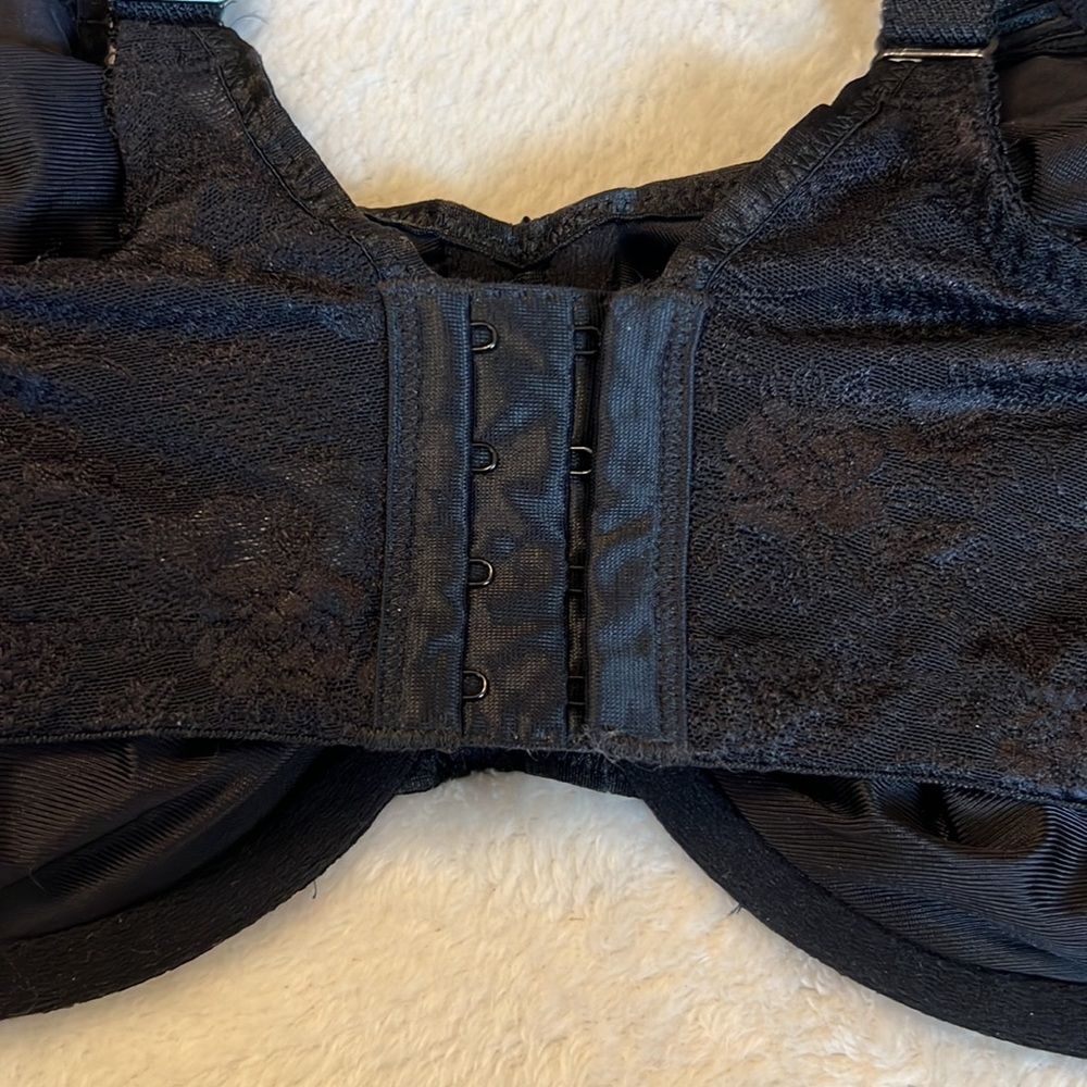 Wacoal Midnight Black Lace Bra Size 36DDD (F) - Picture 8 of 15